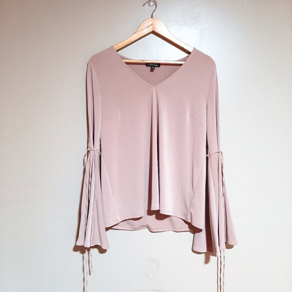 Express Pink Long Sleeve Shirt